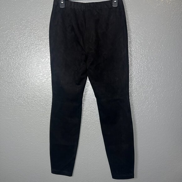 Philosophy Black Faux Suede High Waist Skinny Leg Pants - Size Medium - Picture 2 of 4